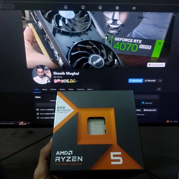 Ryzen 5 7600x3d @4.7GHz Close performance to 7800x3D 3