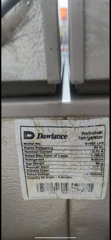 Dawlance Deep Freezer inverter 91997lvs 2