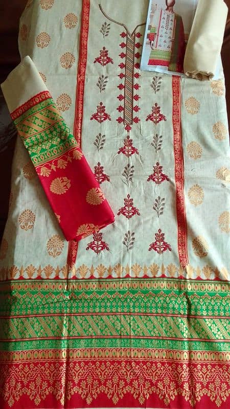 lawn with lawn duppata with embroidery 10