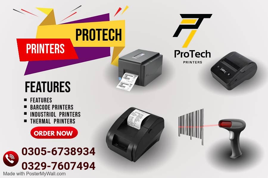 Industrial thermal printers. barcodes scanners 0