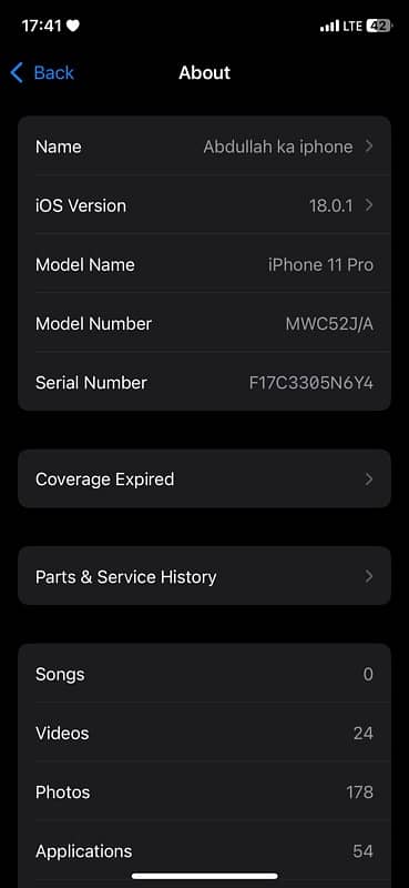 Iphone 11 pro Gold 64 gb dual pta approved 4