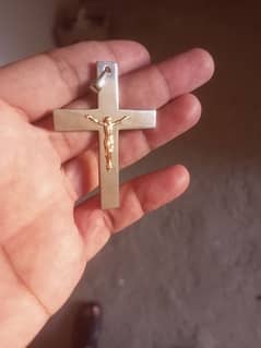 14k solid gold Jesus cross