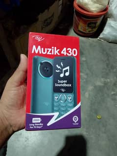 itel muzic 430 new box pack ha sim b nae Dali