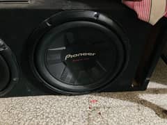 pioneer woofer sub 12 inch champion series cutting edge amplifier