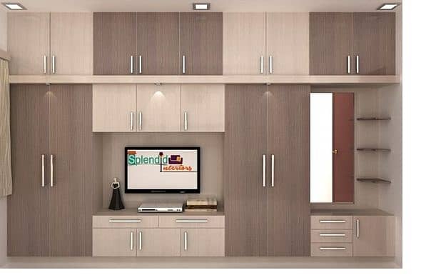 complete wall Wardrobe | wall cupboard| armories 7