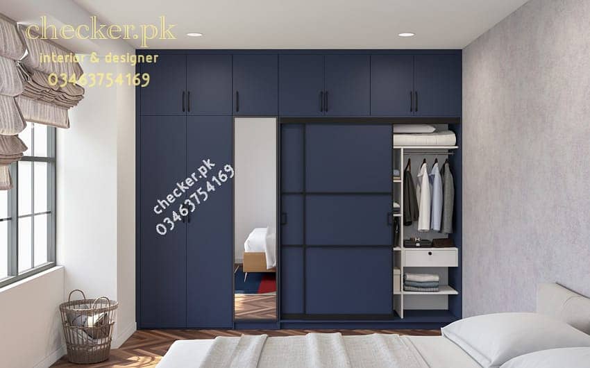 complete wall Wardrobe | wall cupboard| armories 9