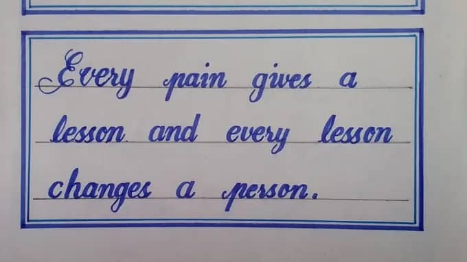 beautiful and clean writing 0