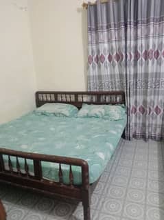 double bed with mattress