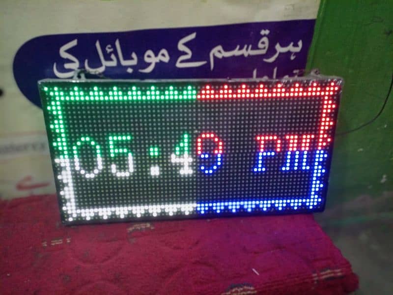 LED WiFi Signal Board For Your Business with Clock& Humidity 2