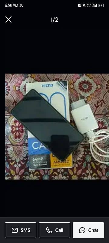 tecno camon 20 condition 10/10   2 months wornty 4