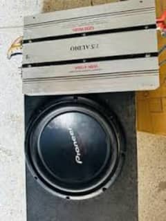 WOOFER AND AMPLIFIER FOR SALE EXCELLENT CONDITION