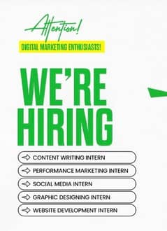 Internee Required For Agency