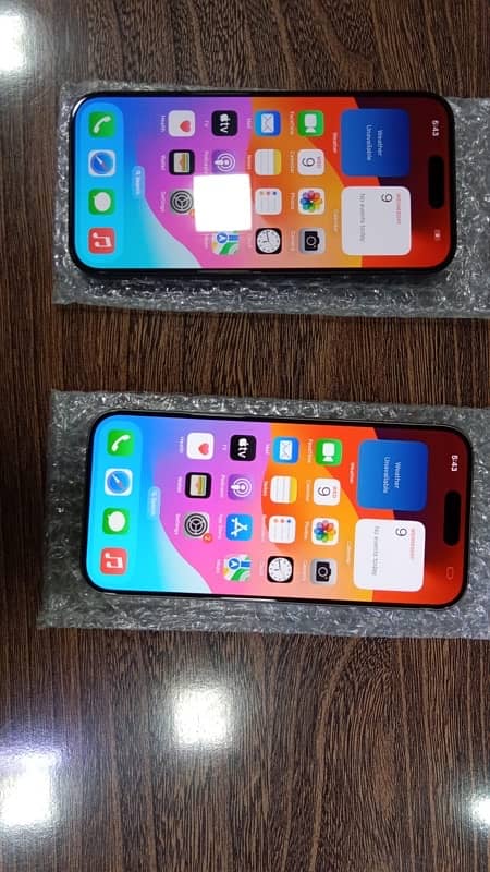 iPhone 15 pro 256gb and 128 gb JV sim 1