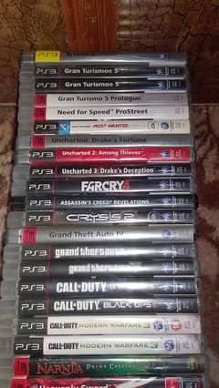 PS3 ORIGINAL GAMES 36 CDS IN VERY FRESH CONDITION (QUETTA location)