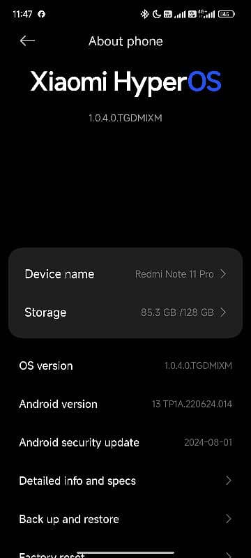 6+6/128 Redmi note 11 pro 5