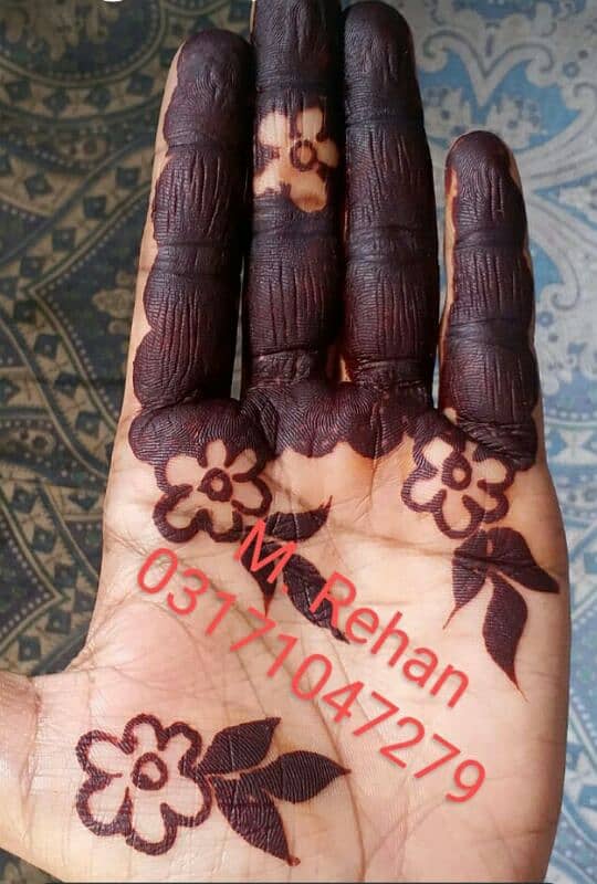 Bridal cone mehandi 3