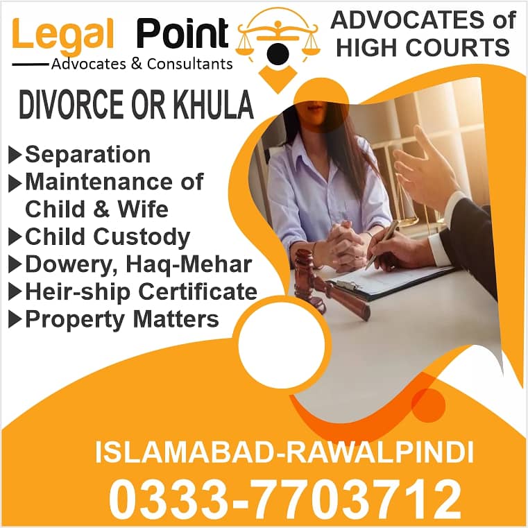 Family Lawyer Court Marriage Nikkah, Divorce Khula, NADRA Reg Advocate 2