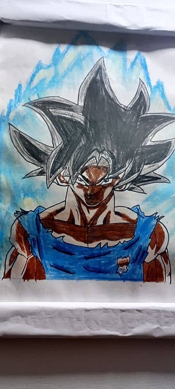 Goku sketch 3d  handmade 0