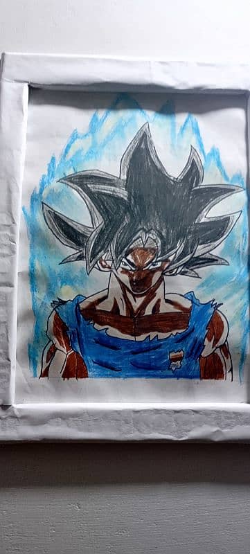 Goku sketch 3d  handmade 1