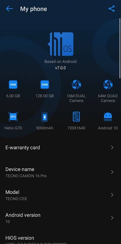 Tecno Camon 16 Pro 3