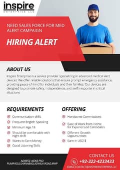 Hiring CSR for Medical Alert Campaign 0