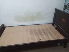 wooden bed