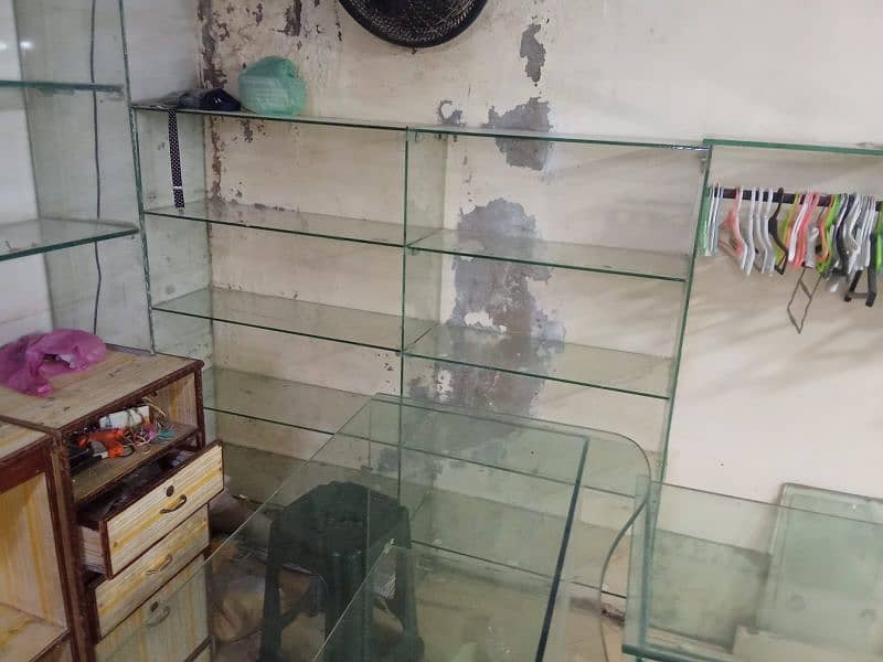 shelves racks Glass n woods for sale 03312490666 1