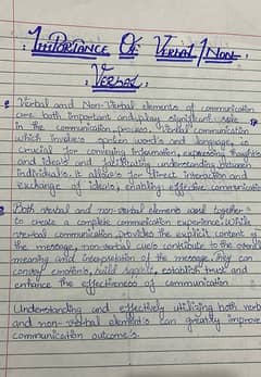 handwriting assignment work