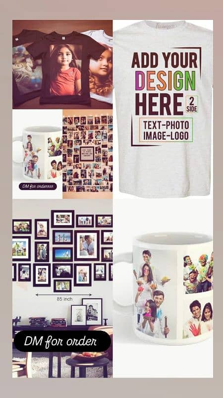 wall decor mug shirt printing & customize 5