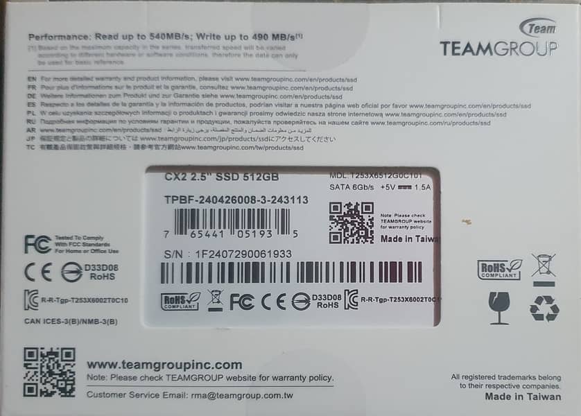 TEAMGROUP SSD 512 GB 1