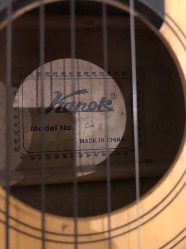 Original Kapok guitar Model C-8 11