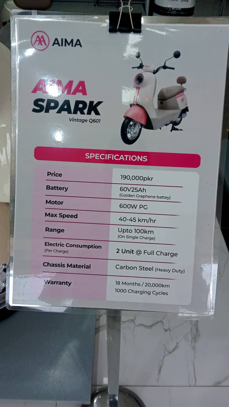 Aima Spark SCOOTER SCOOTER AUTOMATIC MALE BOYS GIRLS LADIES 2