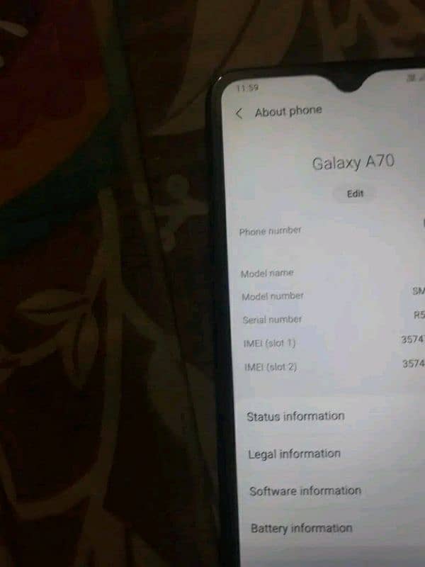 Samsung A70 Mobile 4 Sale 8