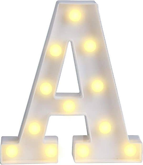 LED Battery Operated Alphabet 3