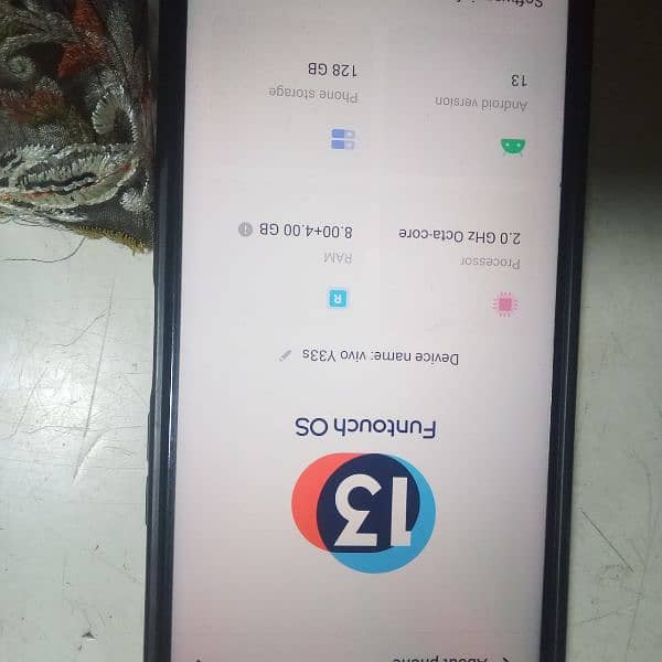 vivo y33s like a new, limited 10/10 condition with box's and charger 7