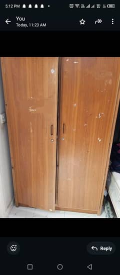 Brown wooden cupboard