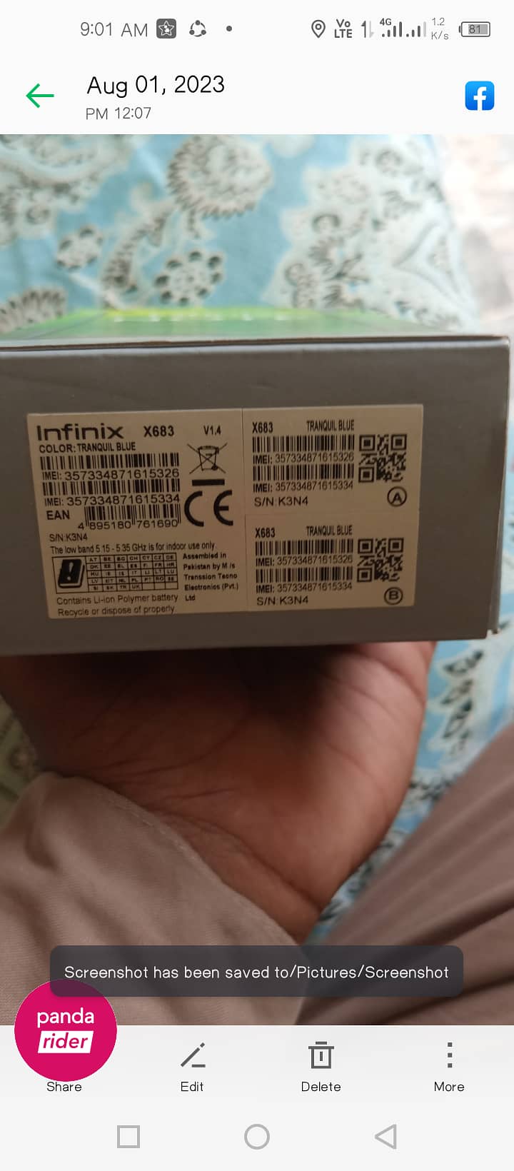 Infinix not 8i 6