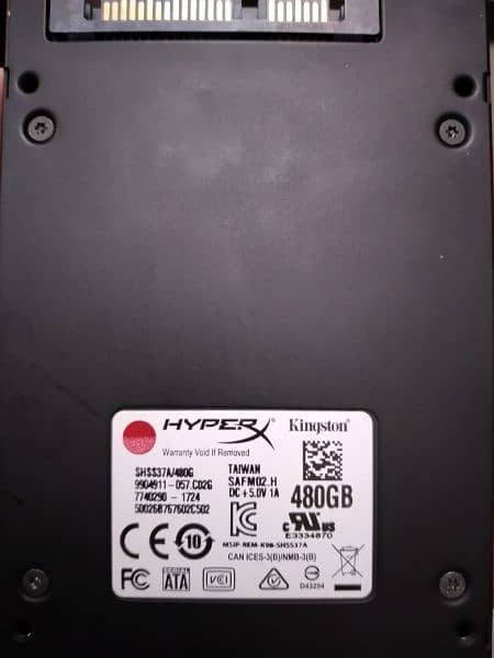 Kingston HyperX 480 GB Gaming SSD NVME 2