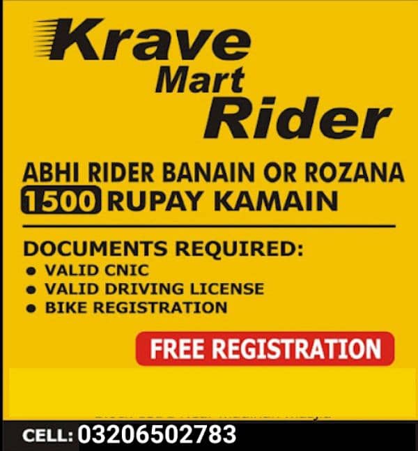 Krave Mart Rider Bane / Contact number 03206502783 1