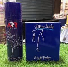 BLUE LADY PERFUEM X body spray DUEL PACK 200 ML