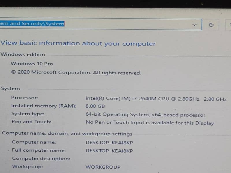 Canadian import Asus core i7 5