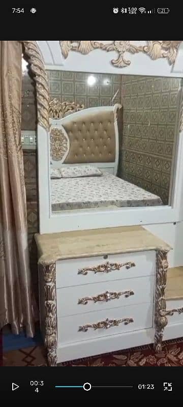 Dressing Mirror with Drawers & Spacious Cupboard Wardrobe for Sale 3