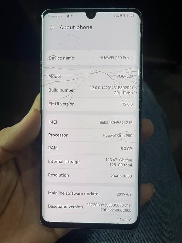 Huawei p30 pro 8GB 128GB NON PTA 1