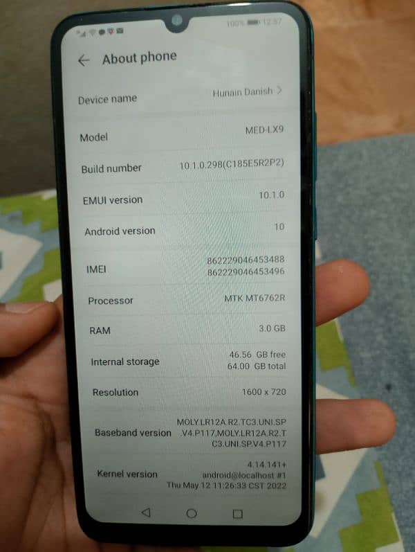 Huawei Y6p condition 10/8 5