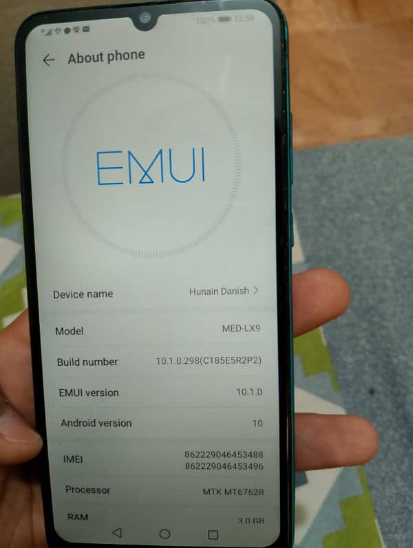 Huawei Y6p condition 10/8 6