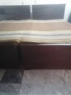 wooden single beds 0