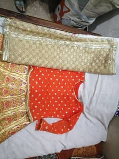 shirt, lehenga, dupatta