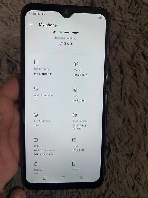 infinix note 11 6/128 gb 1