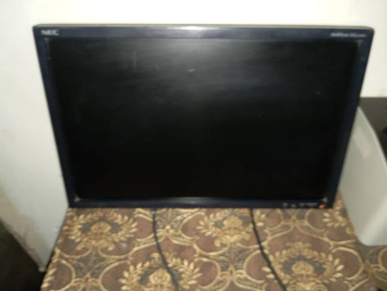 NEC MONITOR LCD 24+ inches TV/computer use . only one line a gai hai 1