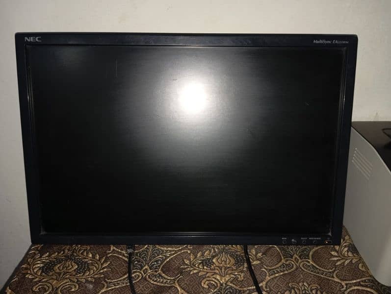 NEC MONITOR LCD 24+ inches TV/computer use . only one line a gai hai 2